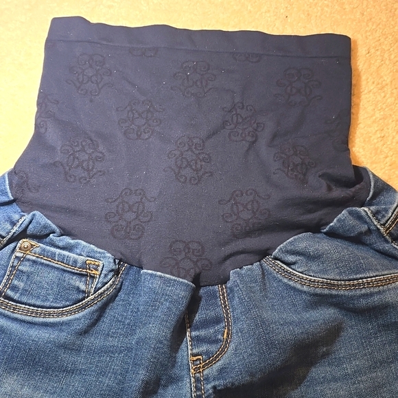 2 Petite Medium Jessica Simpson and Indigo Blue Maternity Boot Cut Jeans Bundle - Picture 4 of 13